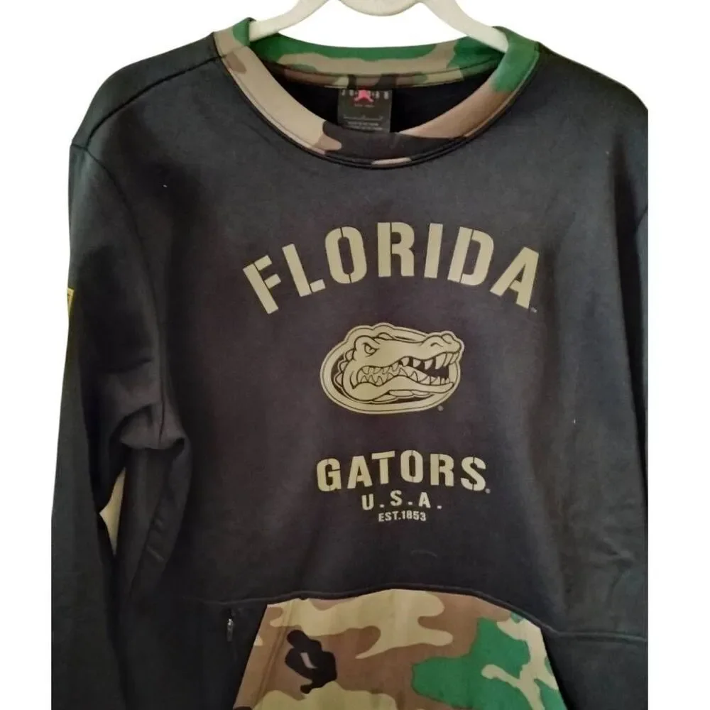 Jordan Salute To Service Cammo Florida Gators Commemorative Sports Pullover Size